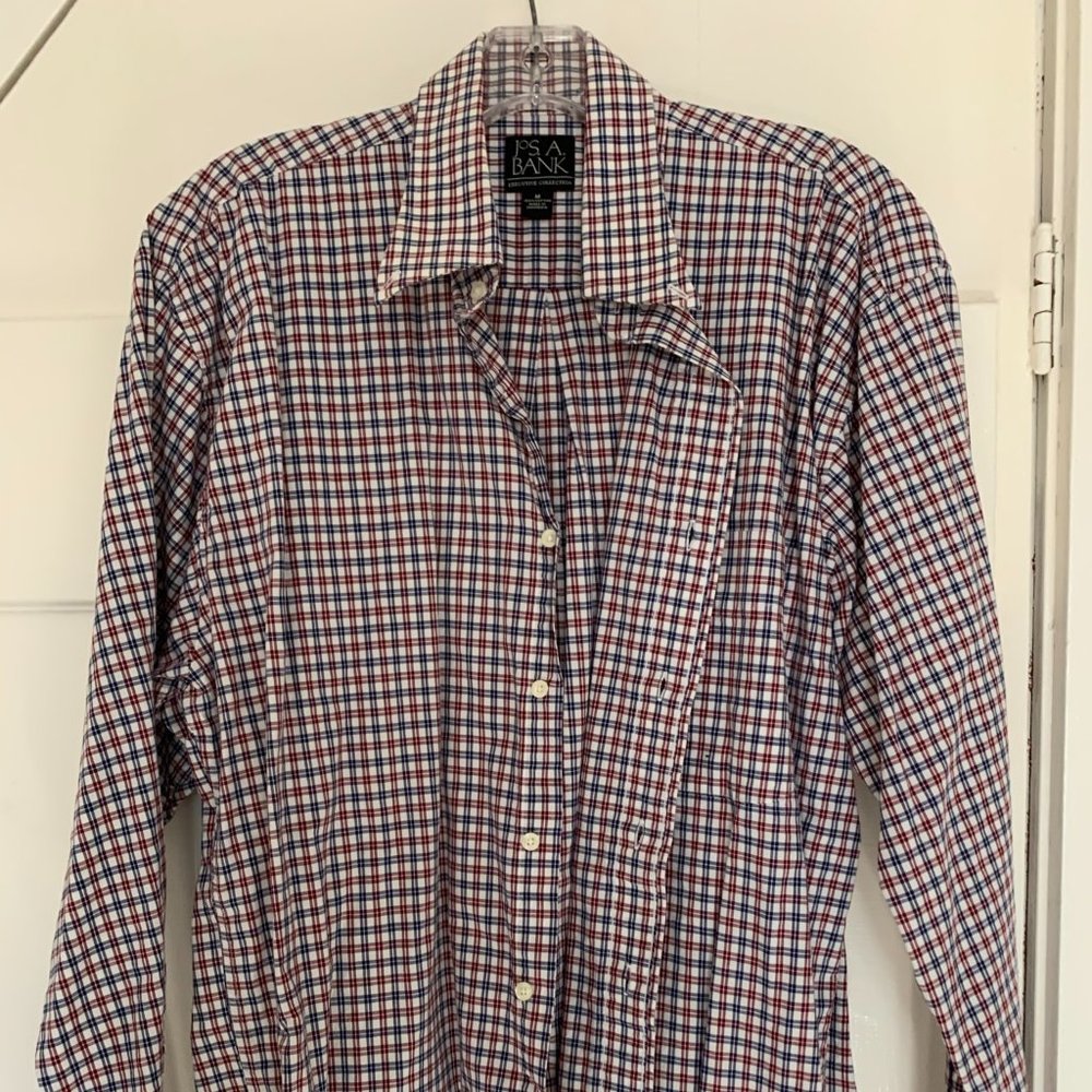Jos A Bank striped button down shirt (M)